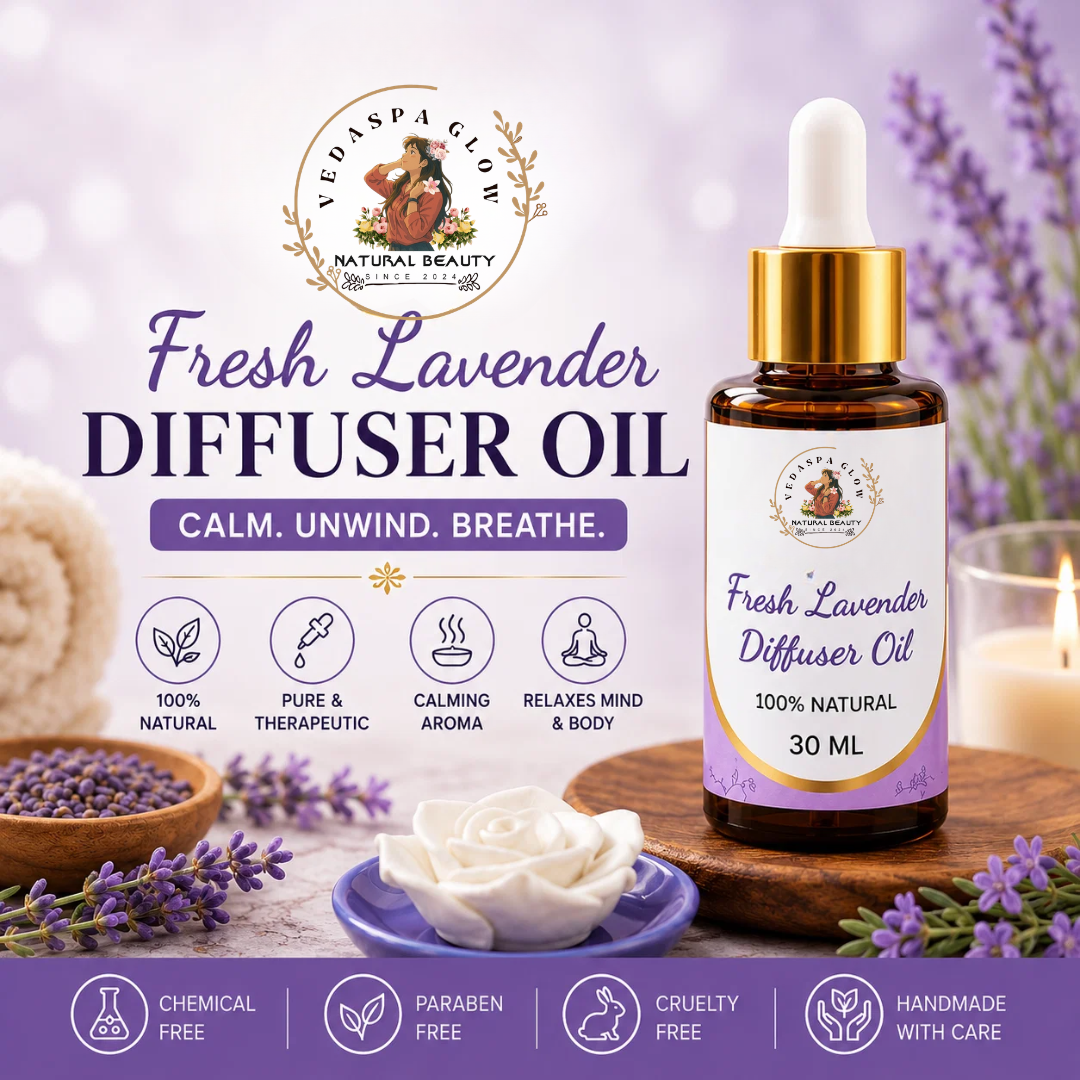 Diffuser Oil with Clay Flower