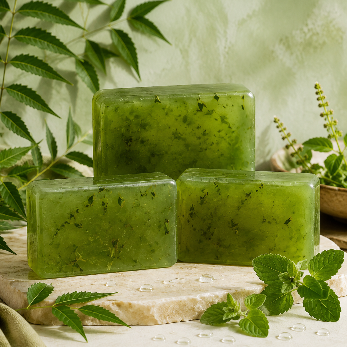 Neem & Tulsi  Glycerine Soap (100 gm Soap)