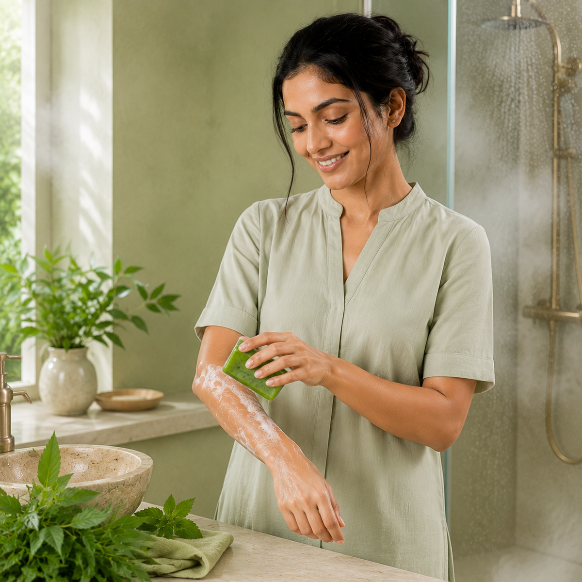Neem & Tulsi  Glycerine Soap (100 gm Soap)