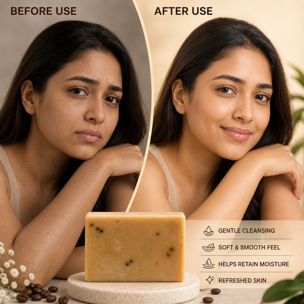Coffee & Goat Milk Soap – (100 gm Soap)