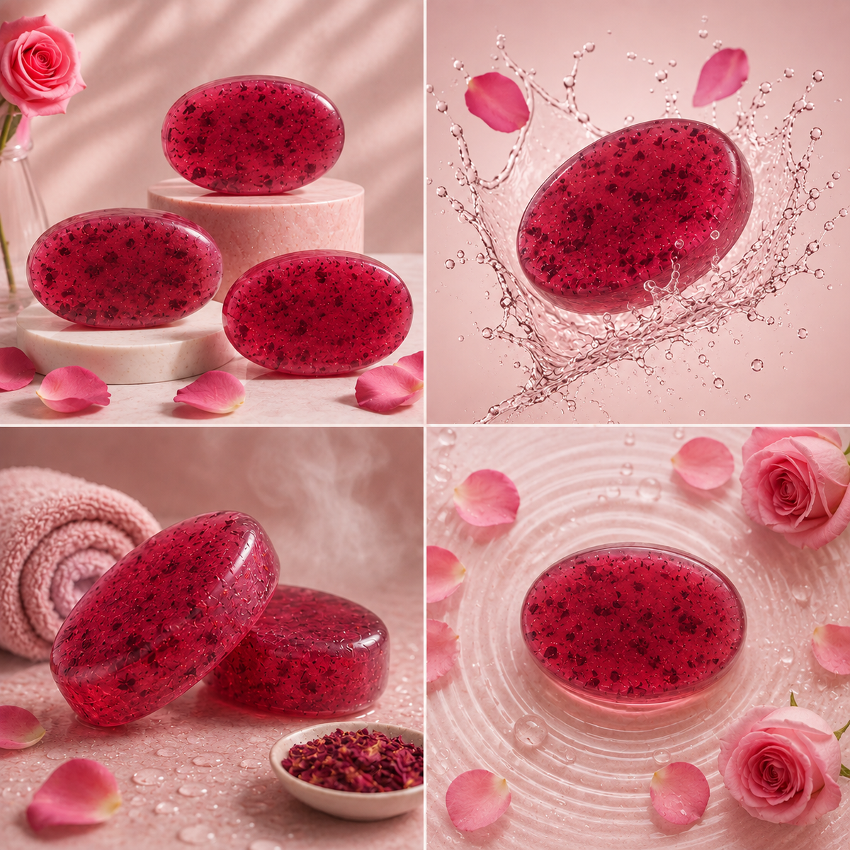 Rose & Jasmine  Glycerine Bath Soap – (100 gm Soap)
