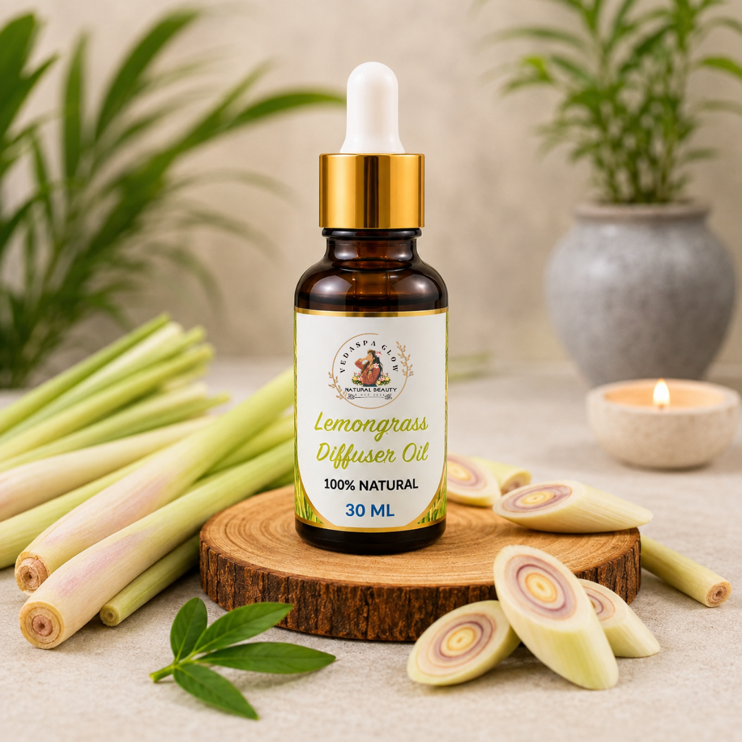Lemongrass Diffuser with Clay Flower