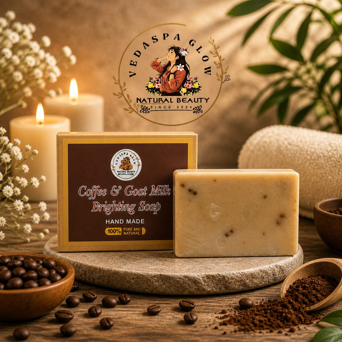 Coffee & Goat Milk Soap – (100 gm Soap)