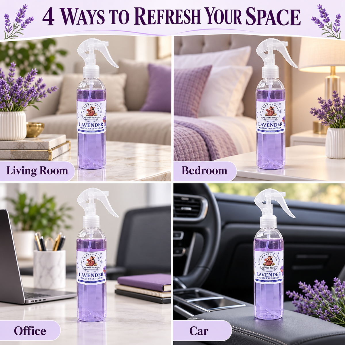 Four ways to use Lavender Room Freshener