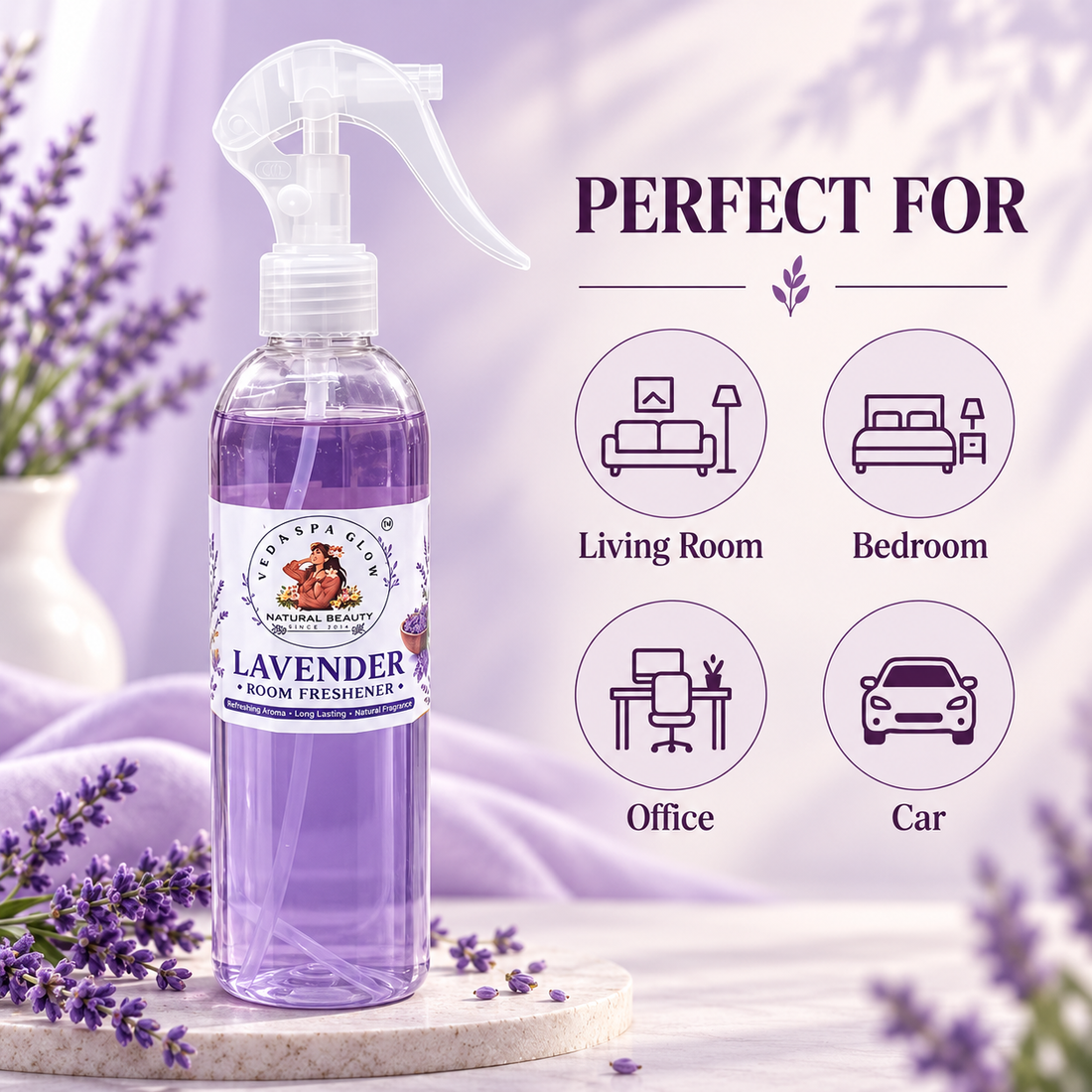 VedaSpa Glow Lavender Room Freshener premium product image