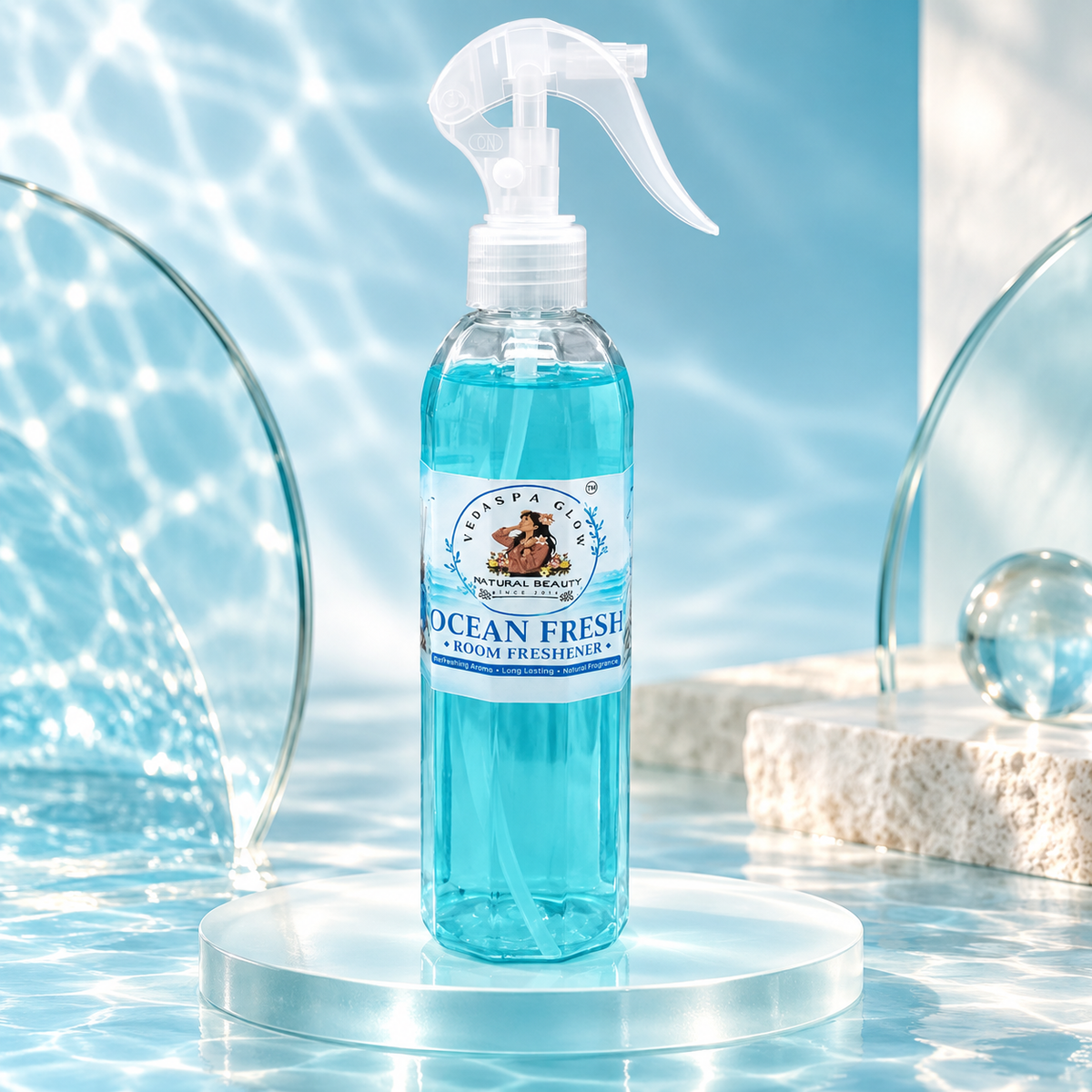 VEDASPA GLOW Ocean Fresh Room Freshener premium product showcase