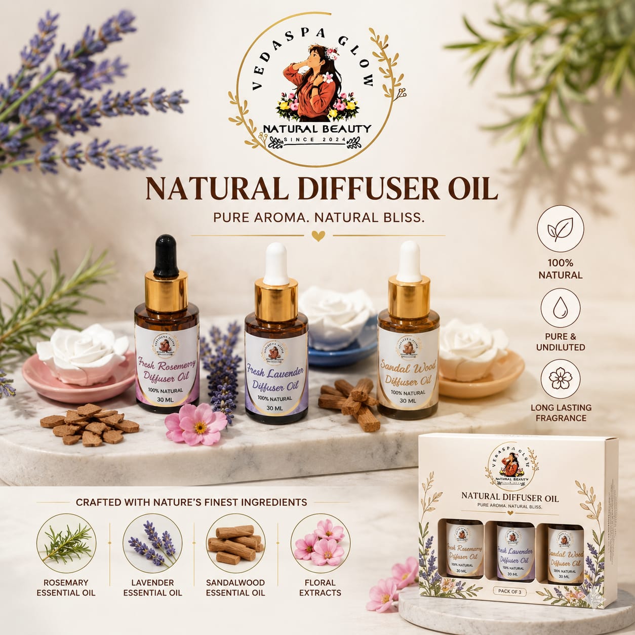 3 Combo Diffuser Oil